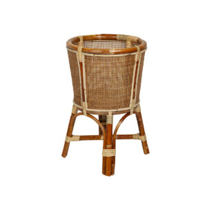 Planter Romimex Natural Rattan 35 x 55 x 35 cm Legs