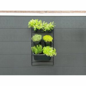 Planter Nature Black Metal Rectangular