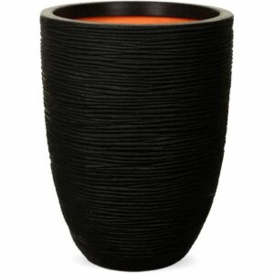 Planter Capi Europe Black Plastic Circular 34 x 34 x 46 cm