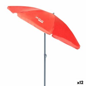 Sunshade Aktive UV50 Ø 180 cm Coral Polyester Aluminium 180 x 187 x 180 cm (12 Units)